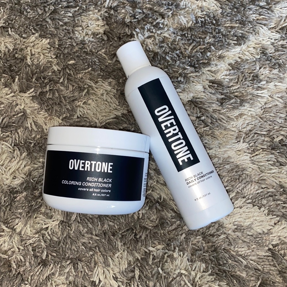 Overtone Black Coloring and Daily Conditioner